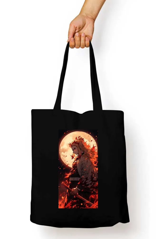 Demon Slayer Rengoku Flame Tote Bag