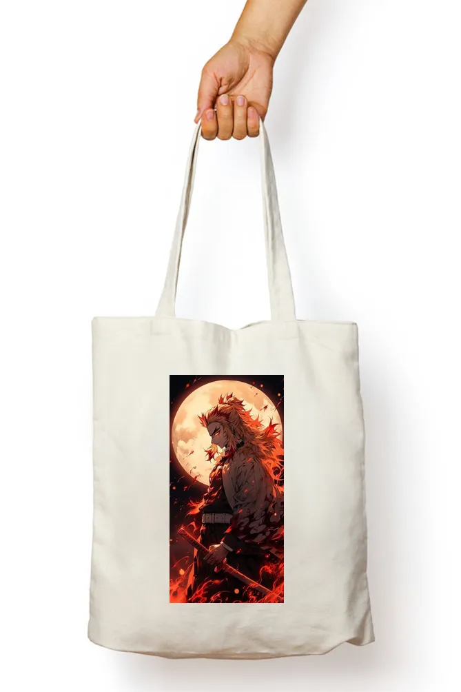 Demon Slayer Rengoku Flame Tote Bag