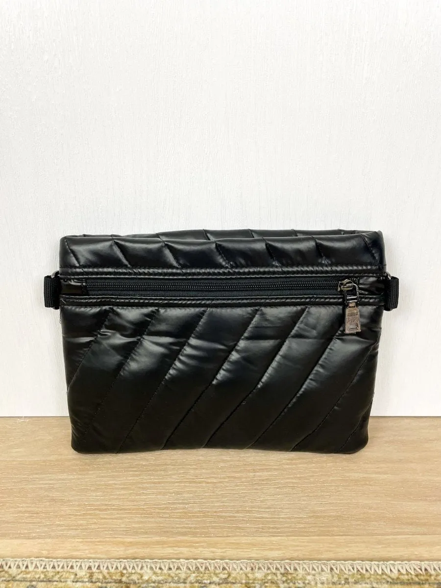 Diagonal Bum Bag 2.0 in Pearl Black