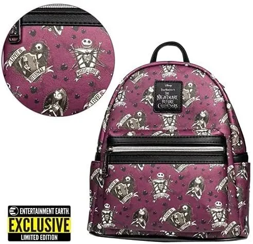 Disney Nightmare Before Christmas Love is Eternal Mini Backpack - Entertainment Earth Ex.