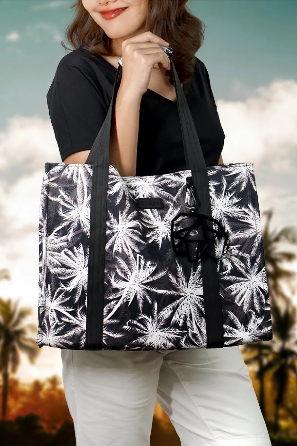 ELEPH NEILA TOTE L MAPRAOW - Black/White