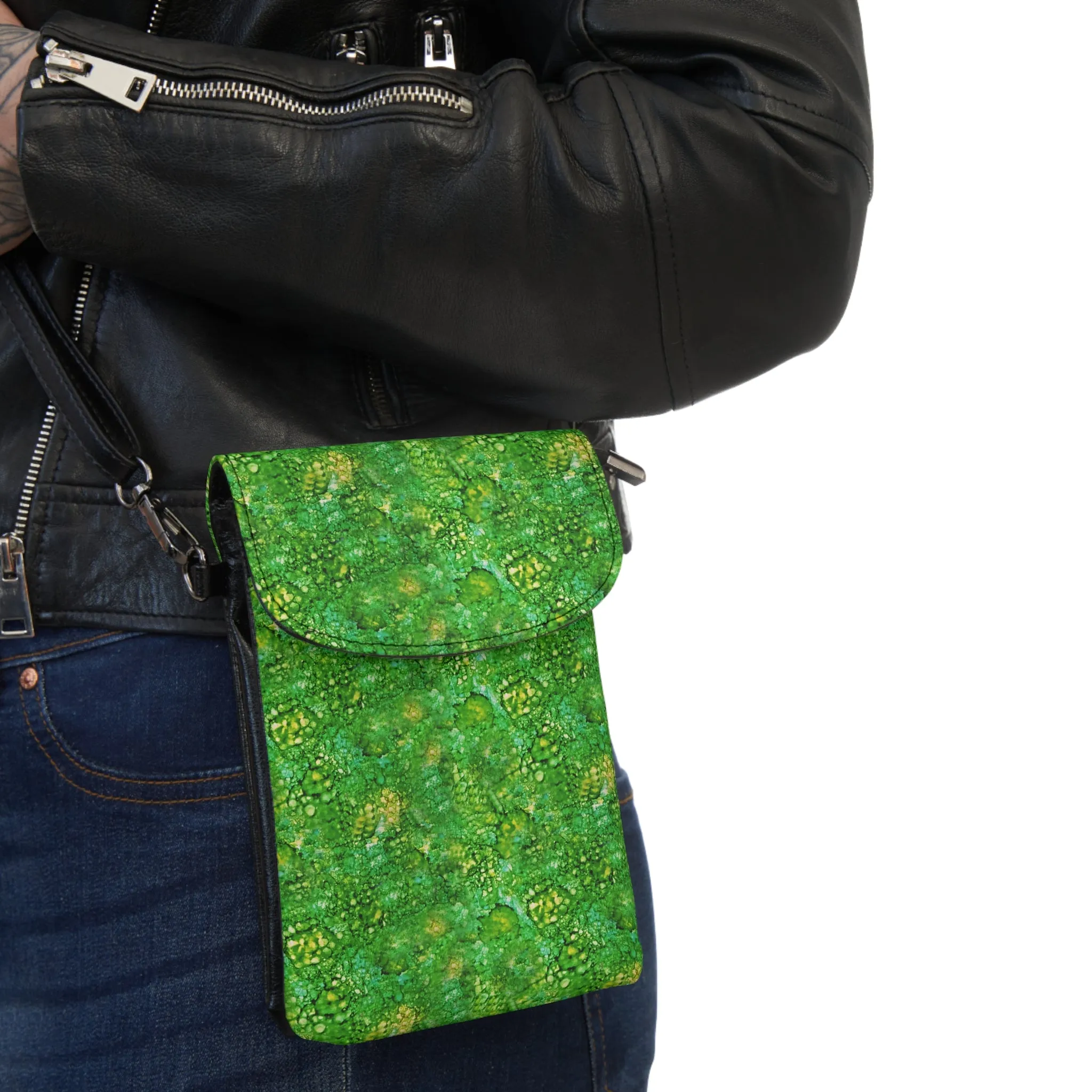 Emerald Dreams Crossbody Phone Bag