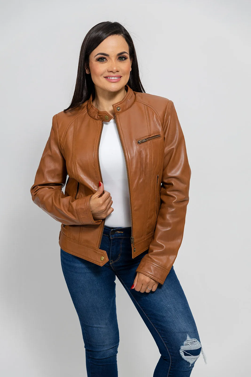 Favorite Women's Fashion Leather Jacket