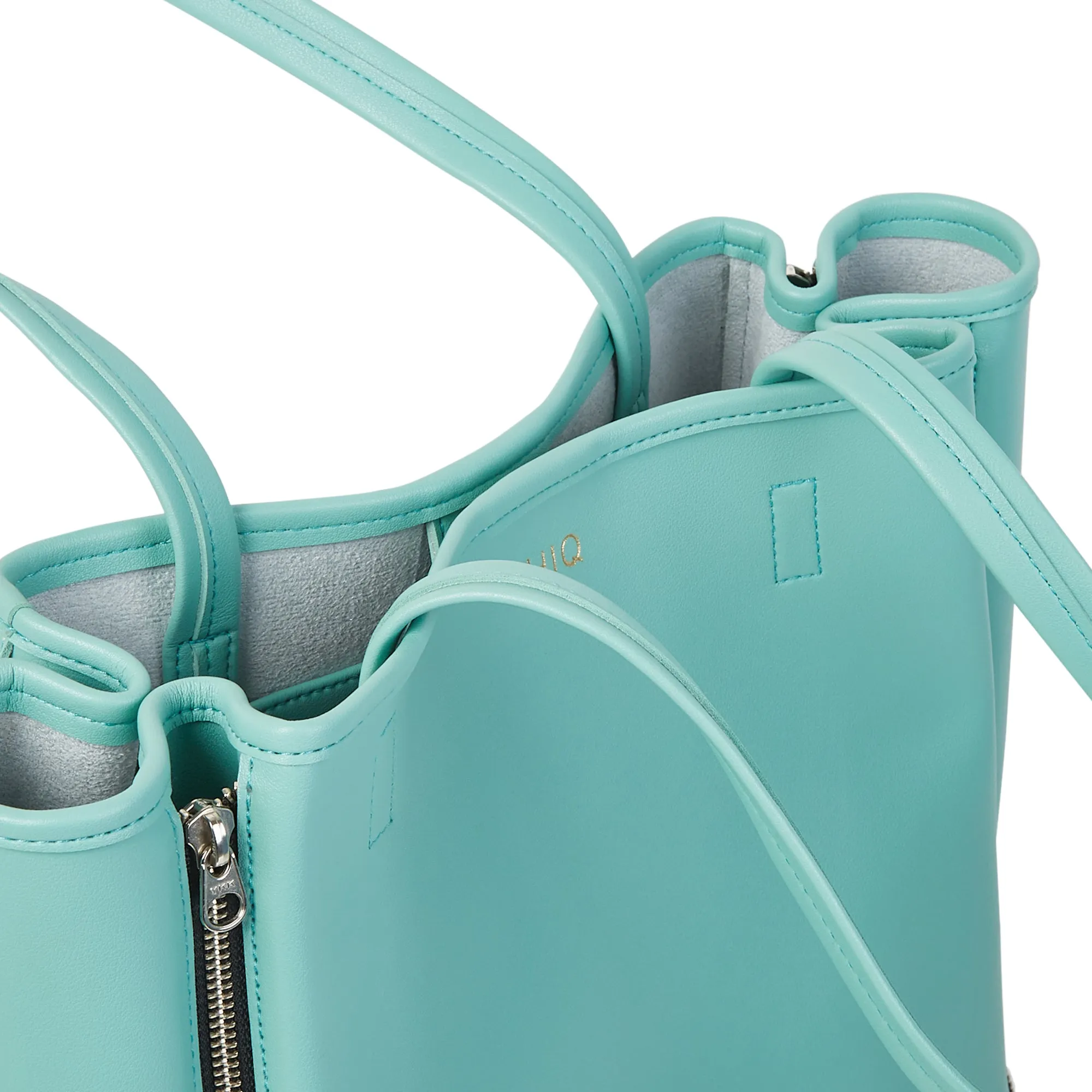 GAL VEGAN LEATHER TOTE BAG SEA GREEN