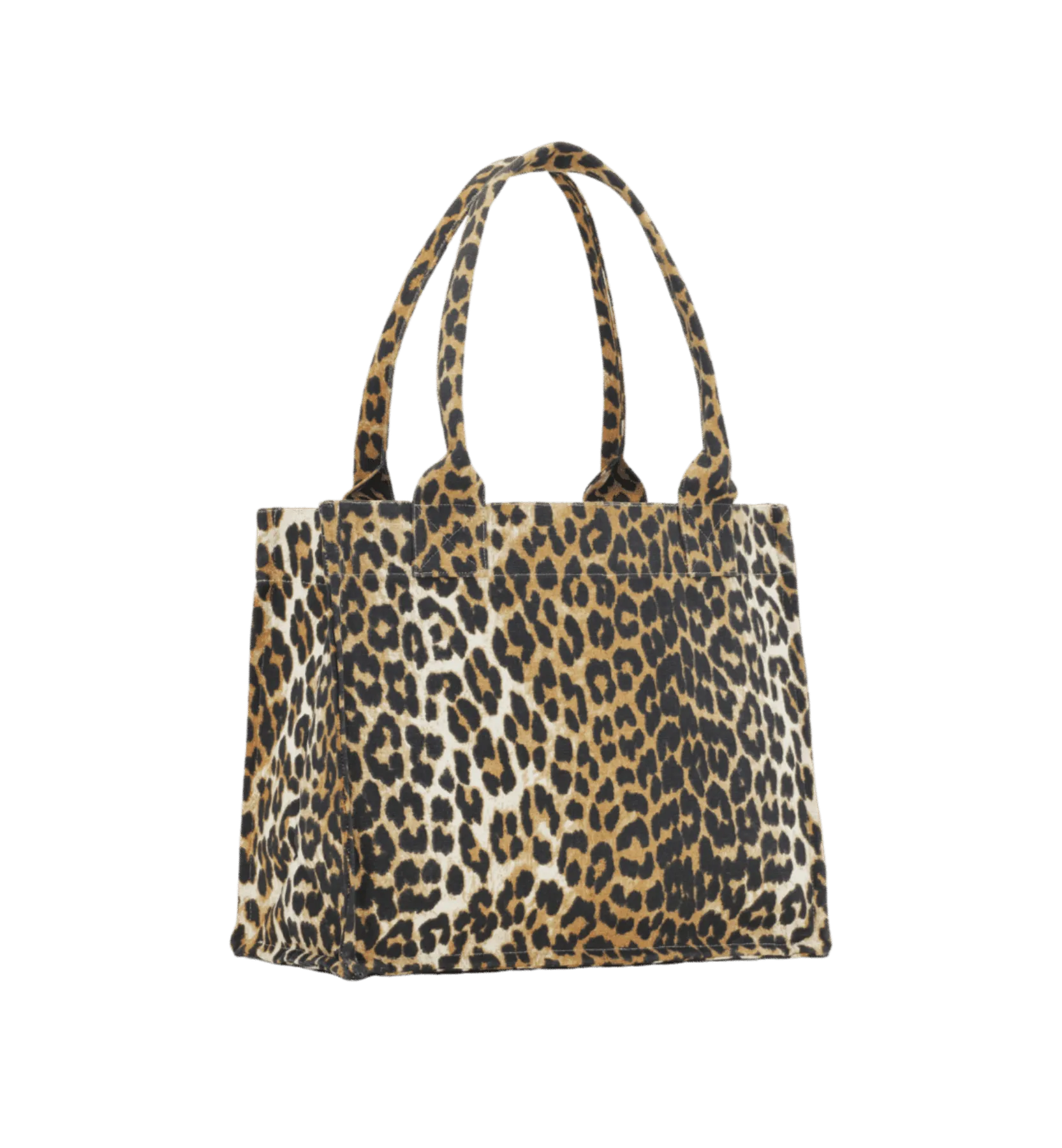 GANNI Leopard Large Easy Shopper