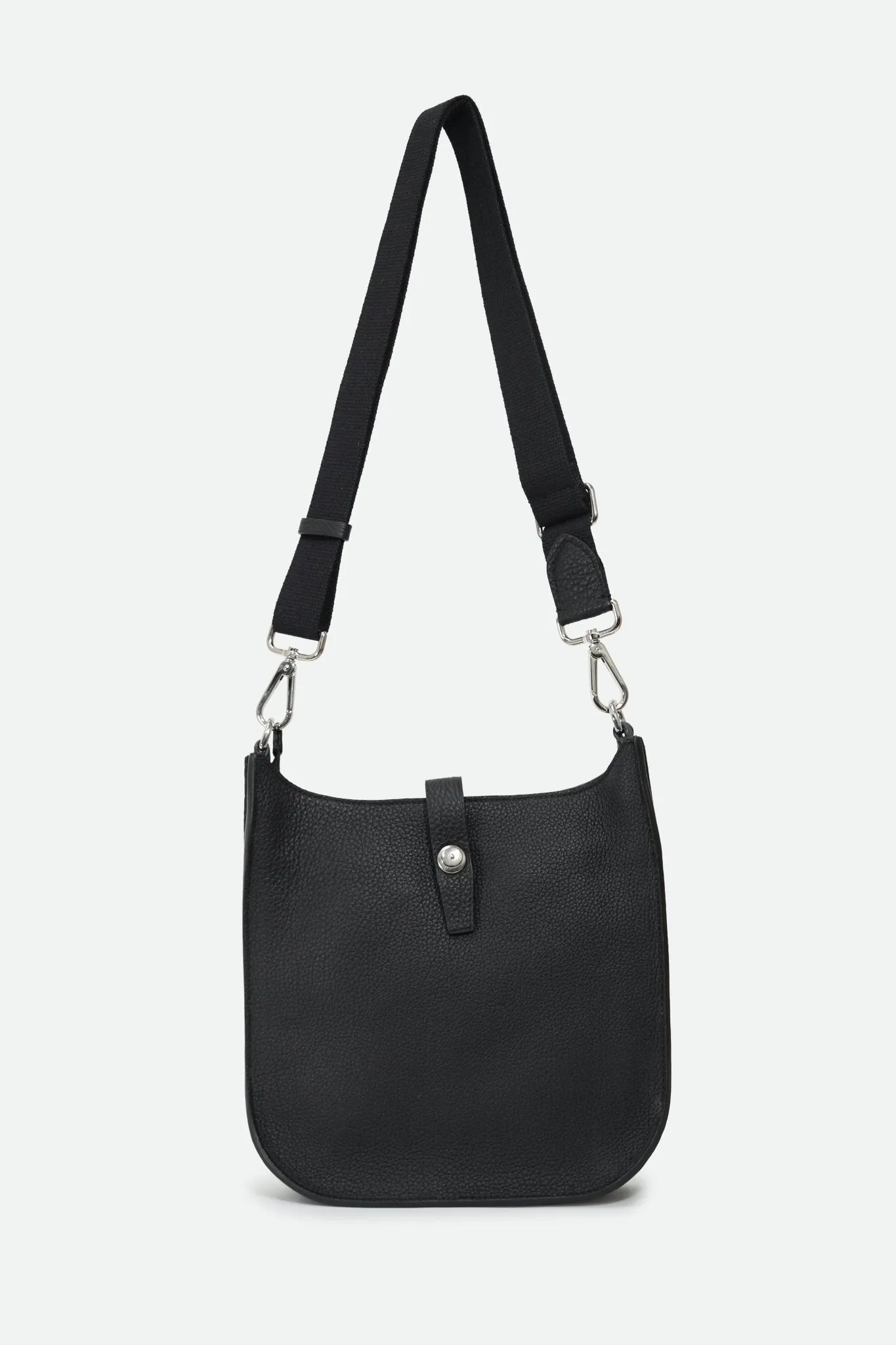 GIA ITALIAN LEATHER CROSSBODY BAG IN BLACK