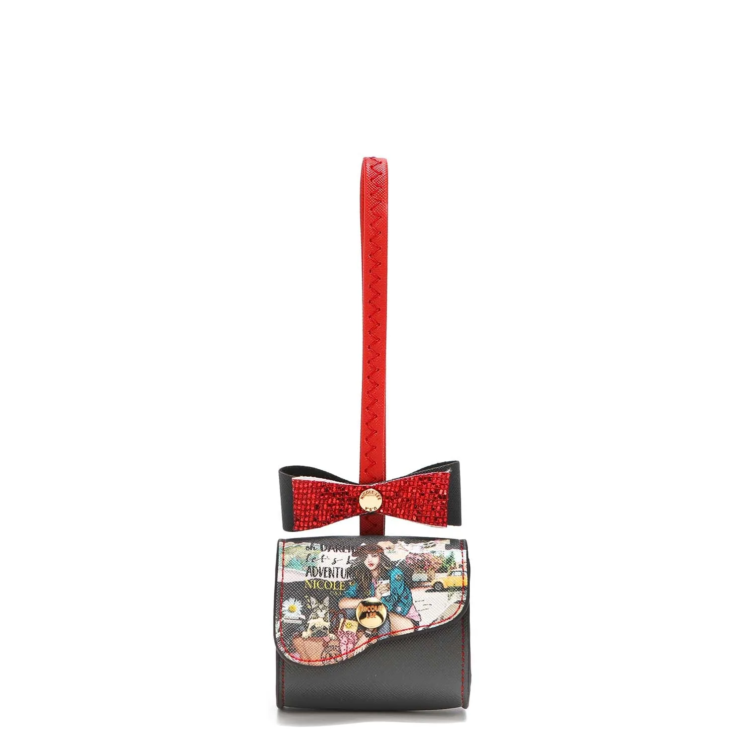 GLITTER BOW MINI COIN PURSE