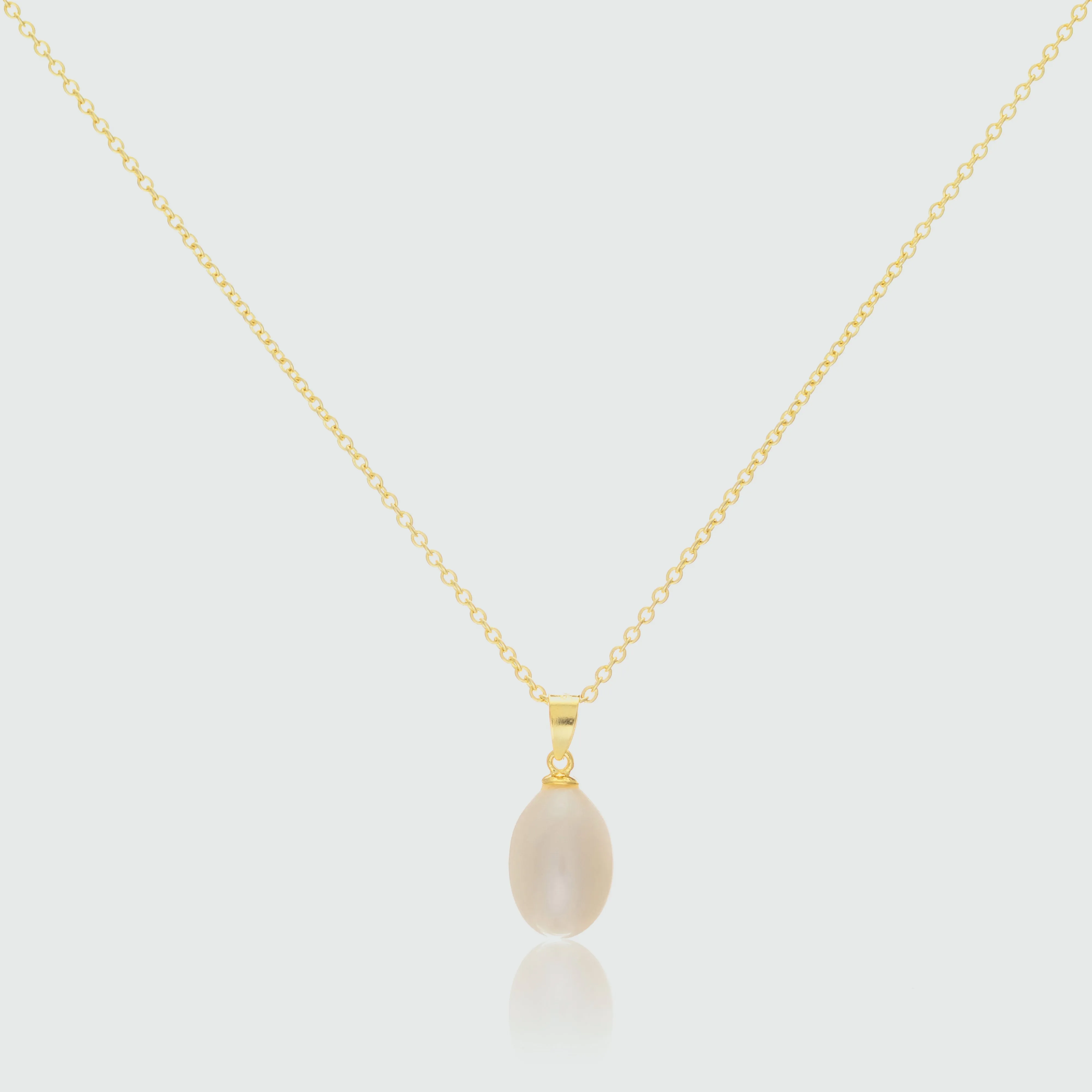 Gloucester White Freshwater Pearl & Gold Vermeil Pendant