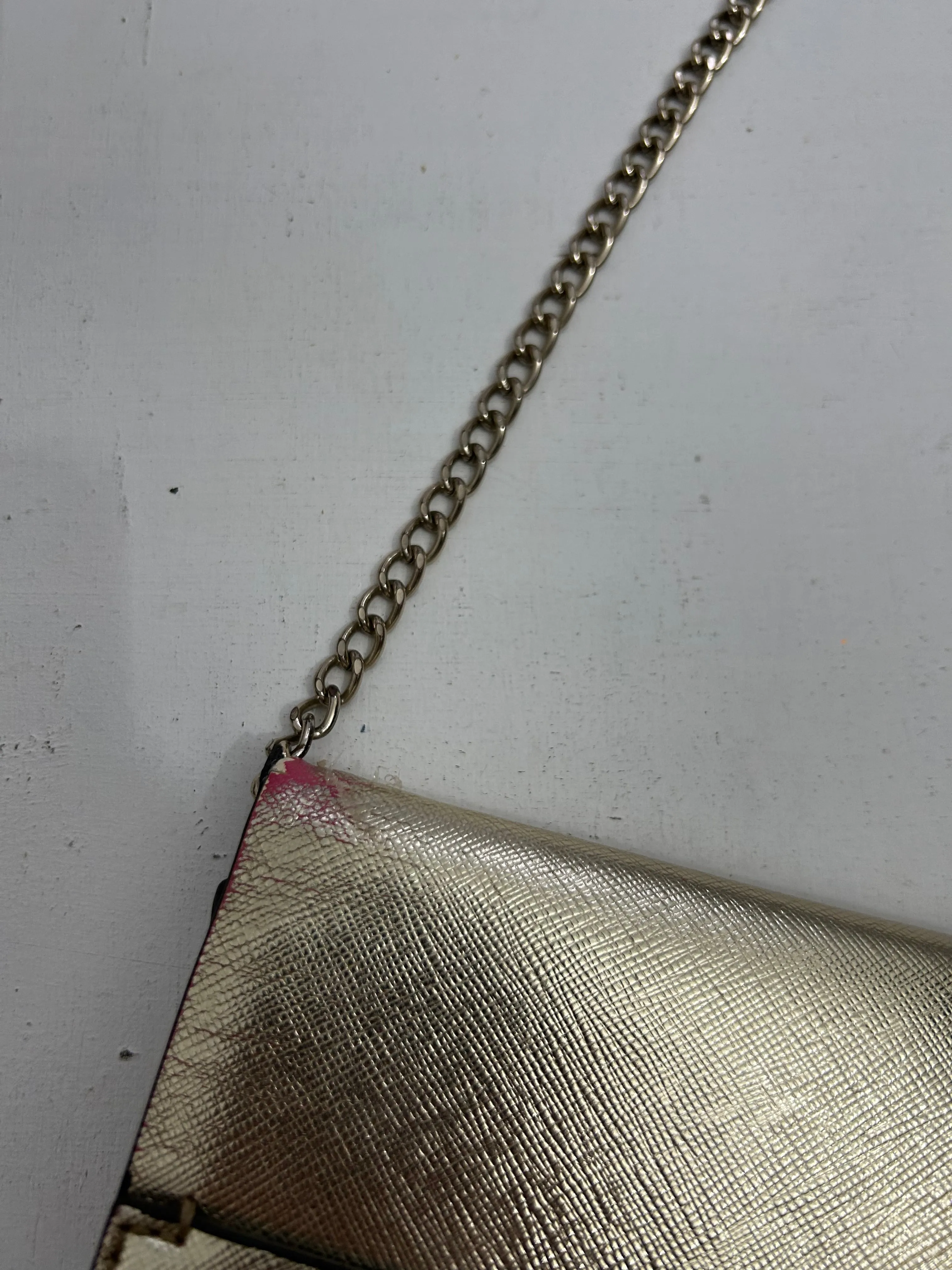 Gold shinning  y2k vintage mini chain shoulder bag night out pochette