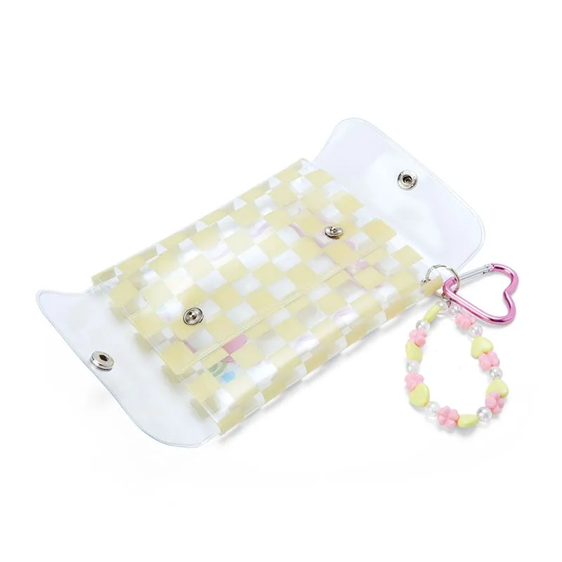 Hello Kitty Clear Snap Mini Pouch (Pastel Check Series)