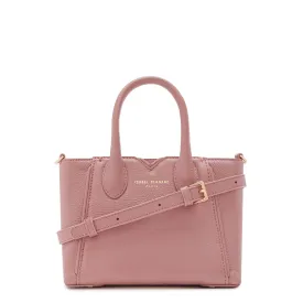 Honoré Cloe Mini pink calfskin leather handbag