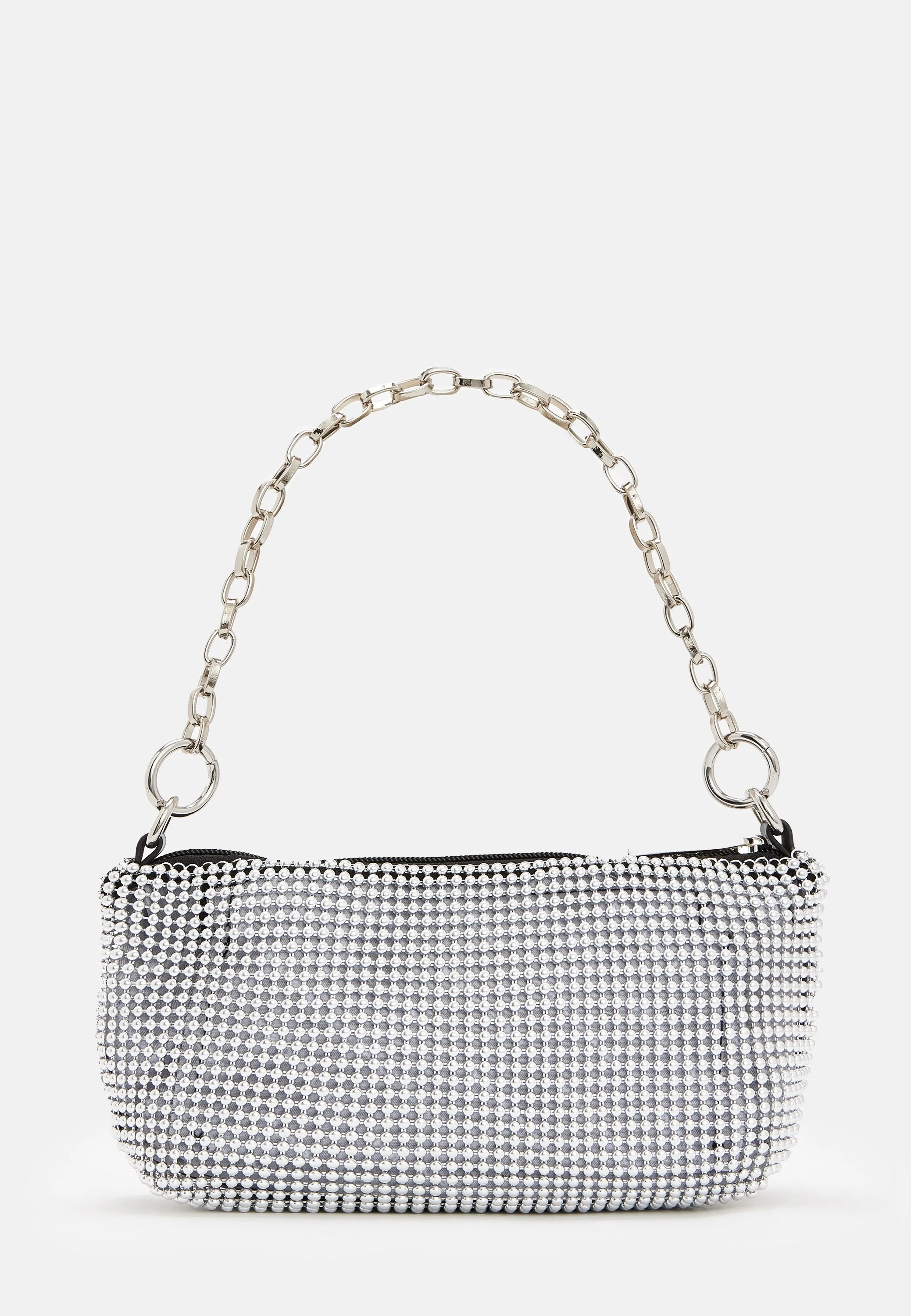 House Of Holland Silver Crossbody Bag with HOH Print