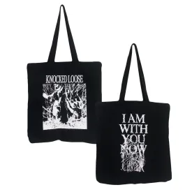 I Am With You Now Black - Tote