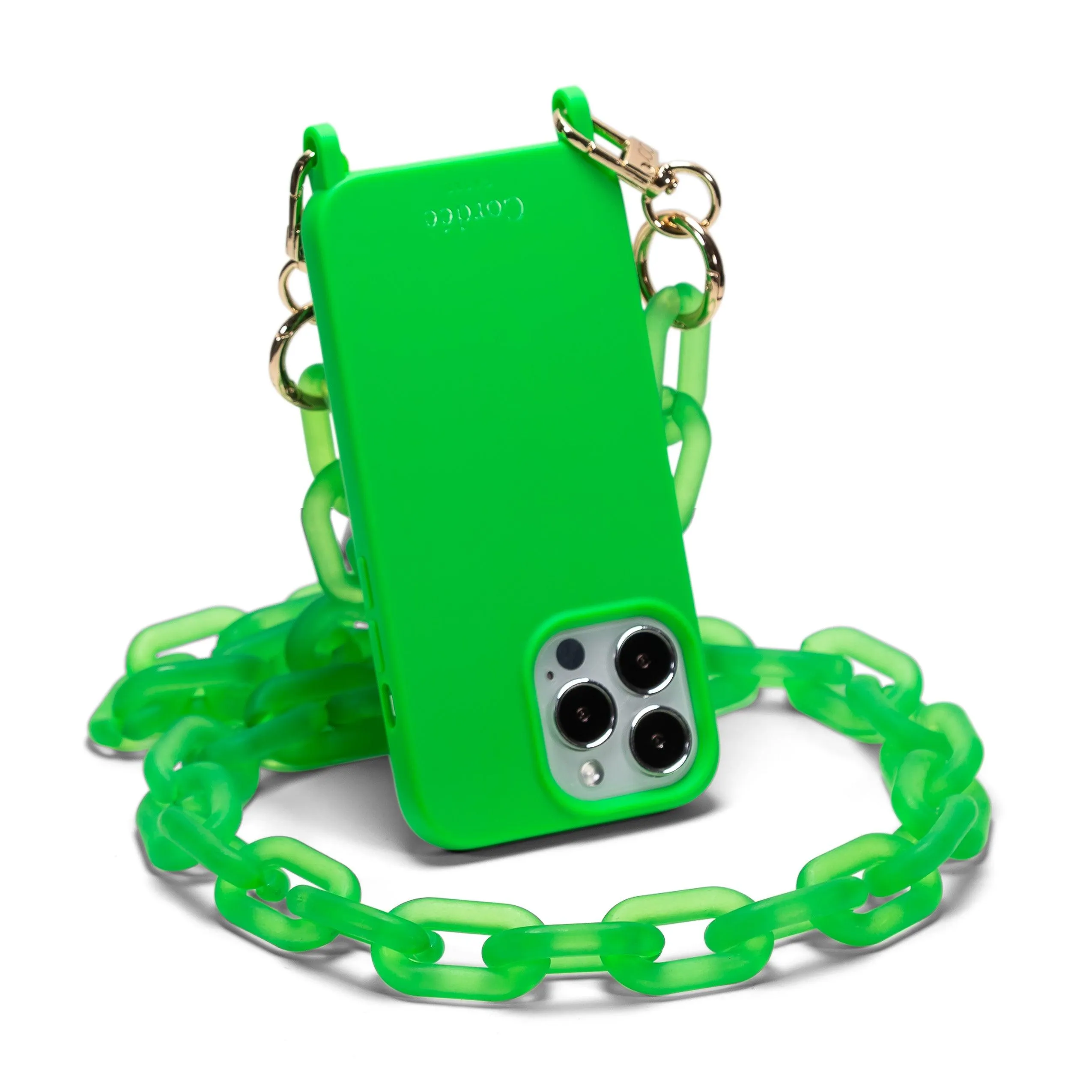 Icy Phone Chain Neon Green