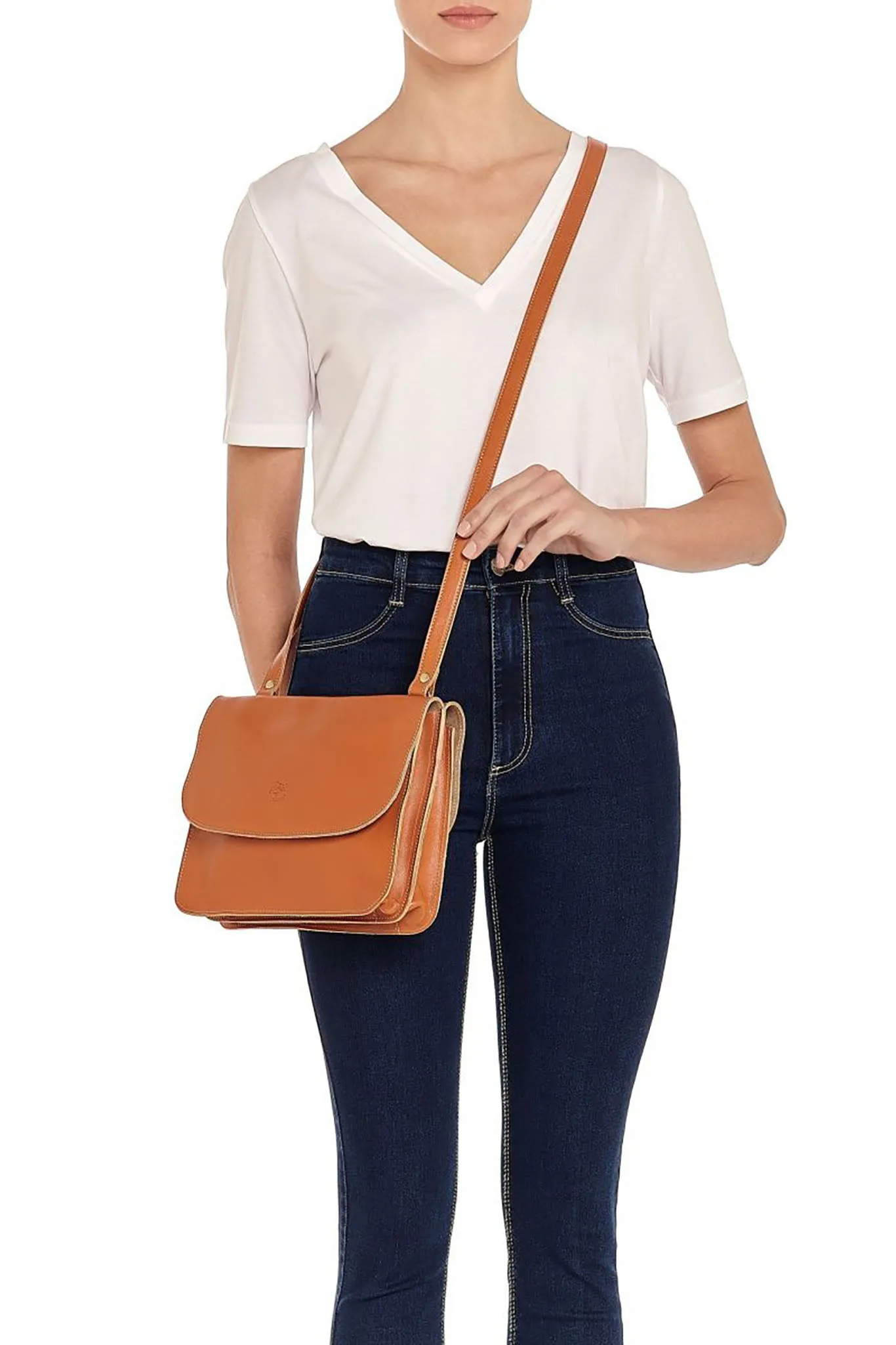 Il Bisonte Elisa Crossbody - Caramel