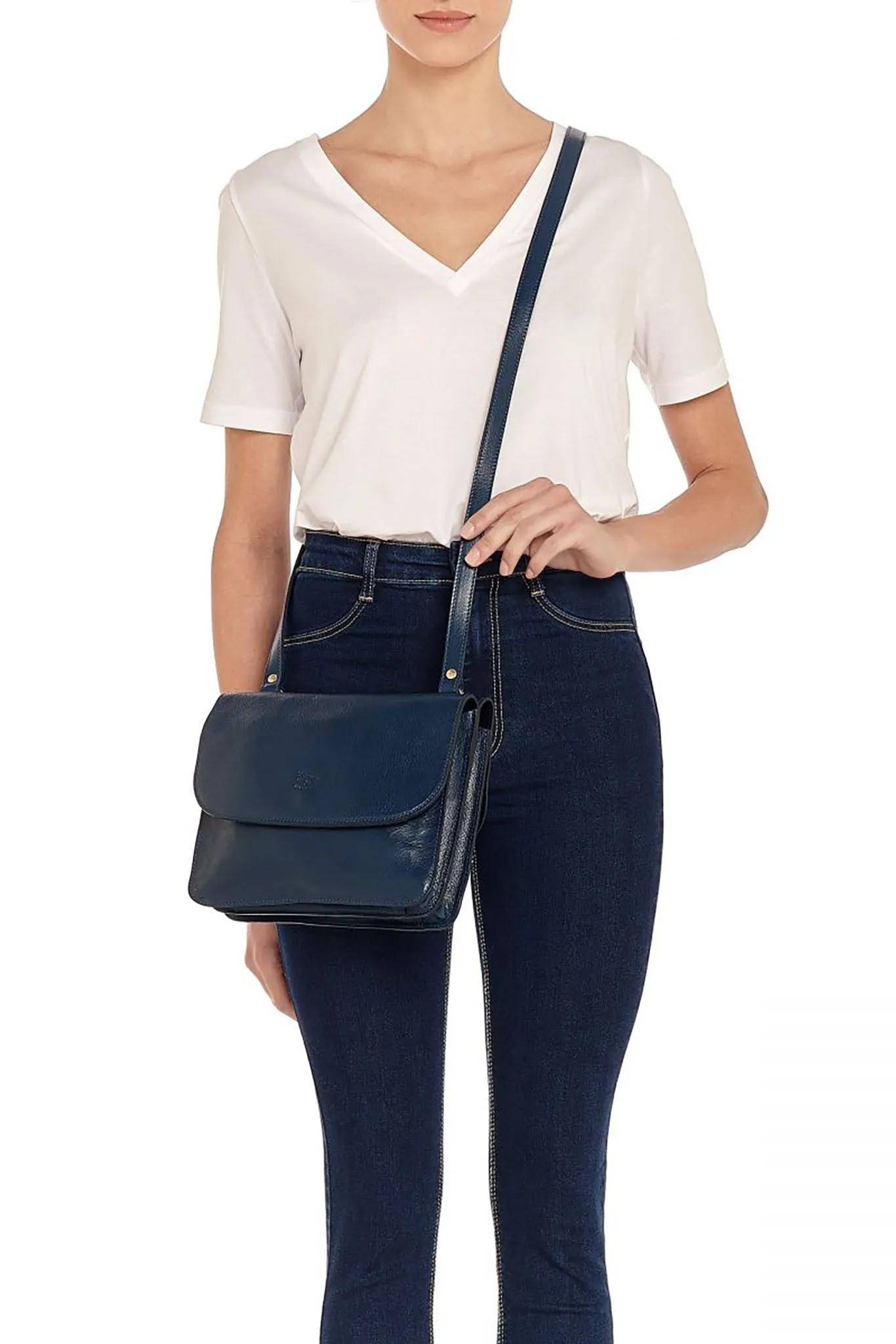 Il Bisonte Elisa Crossbody - Navy