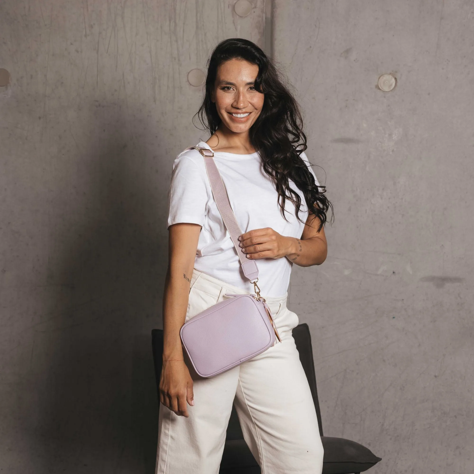 Indie Lilac Crossbody Bag