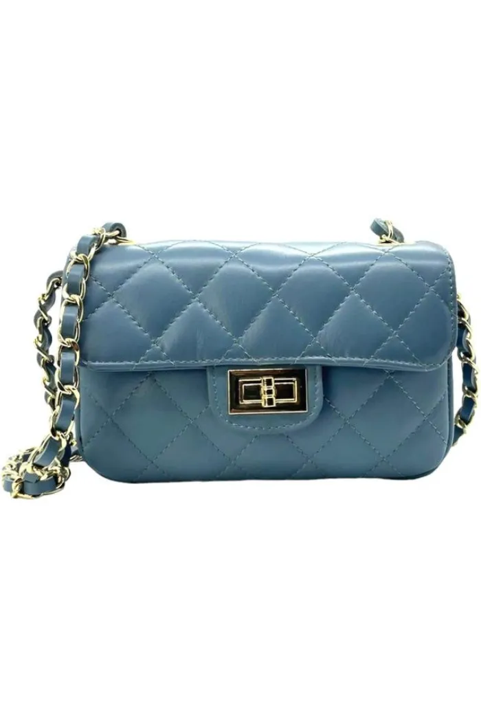 Italian Leather Quilted Bag