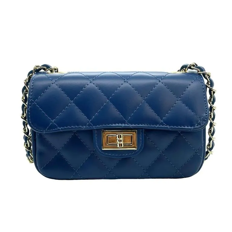 Italian Leather Quilted Bag