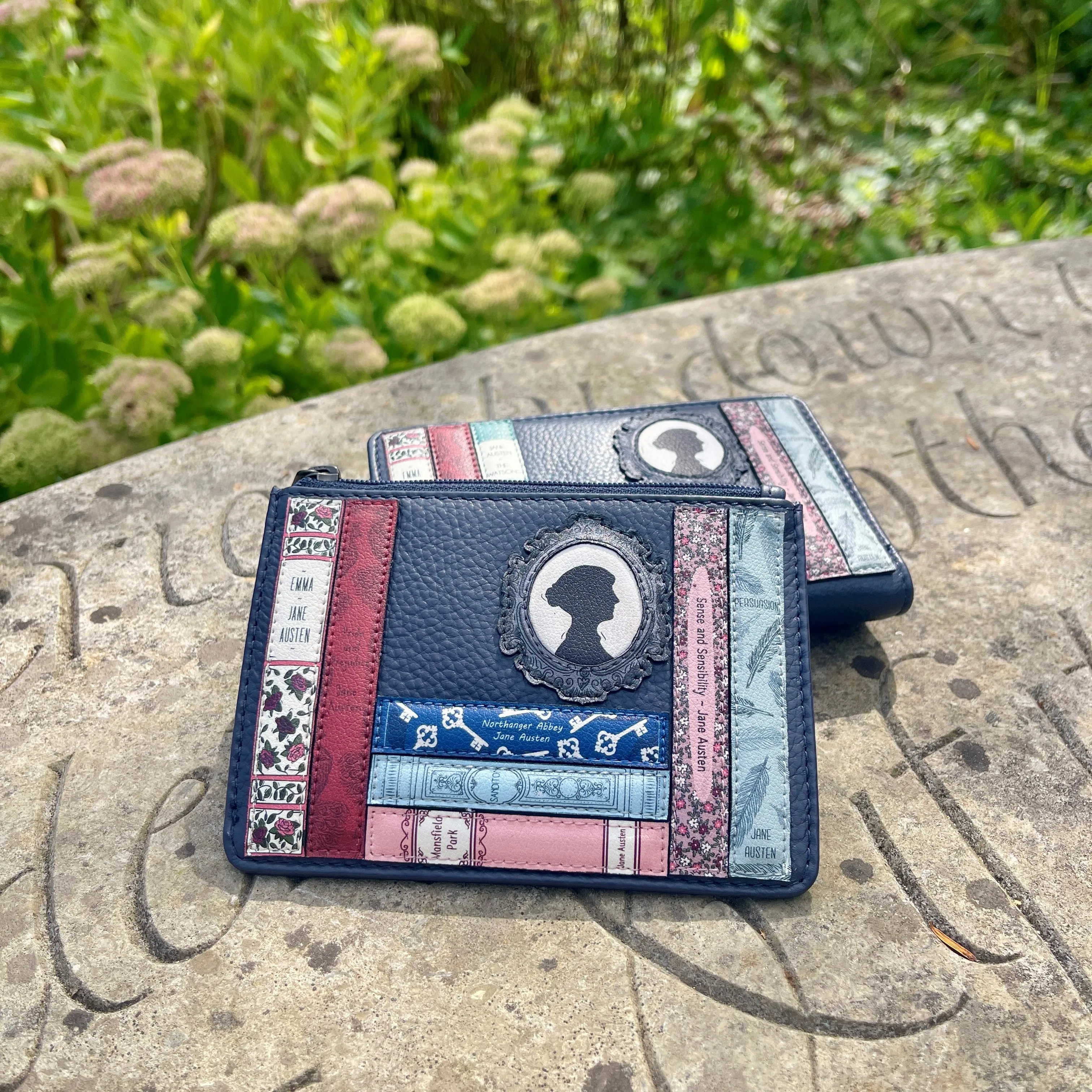 Jane Austen Bookworm Leather Coin Purse