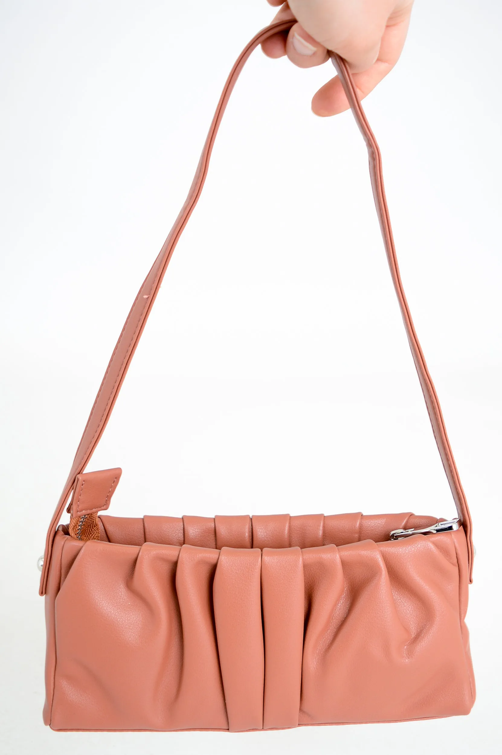 Janette Handbag, Terra Cotta, Leather