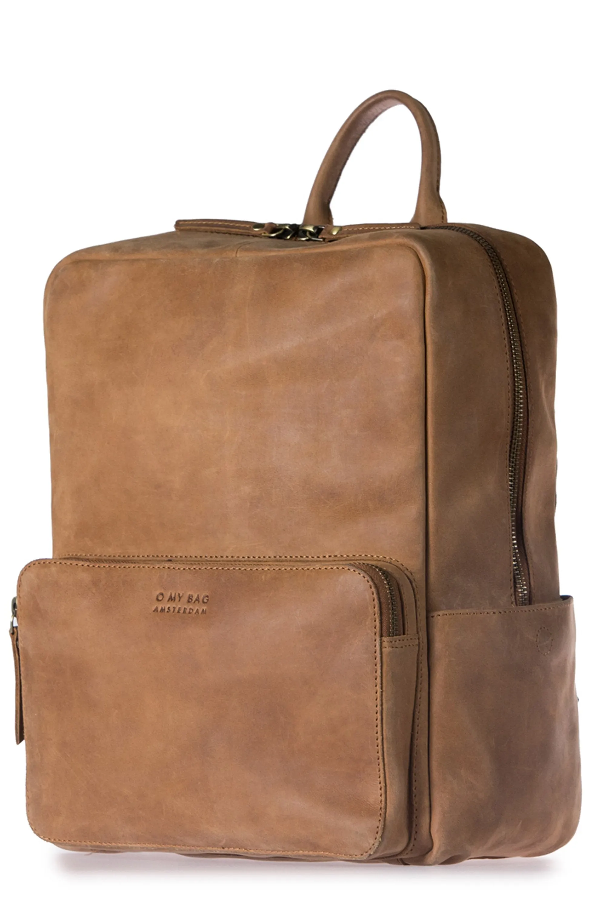 john backpack camel hunter leather