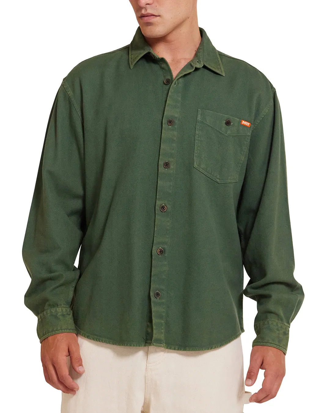 Keon Flannel Shirt - Hillside Green