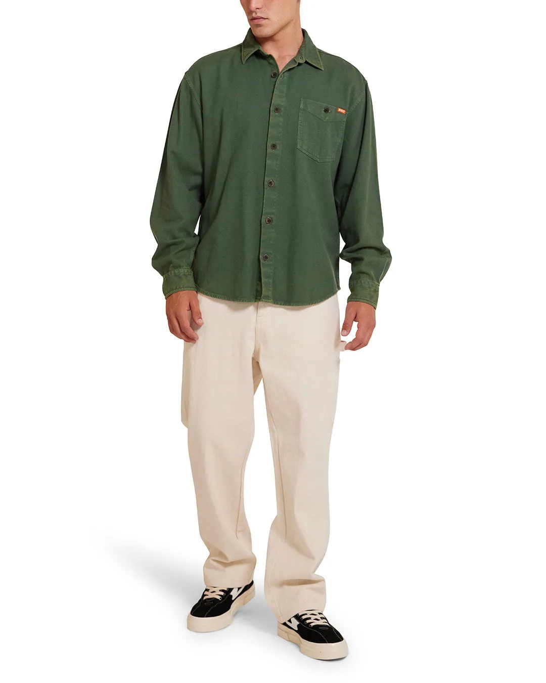 Keon Flannel Shirt - Hillside Green