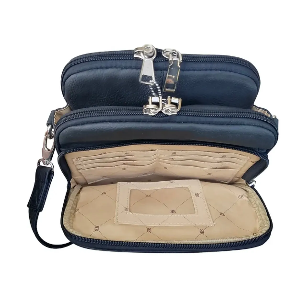 Leather Square Lockable Concealed Carry Purse by Roma