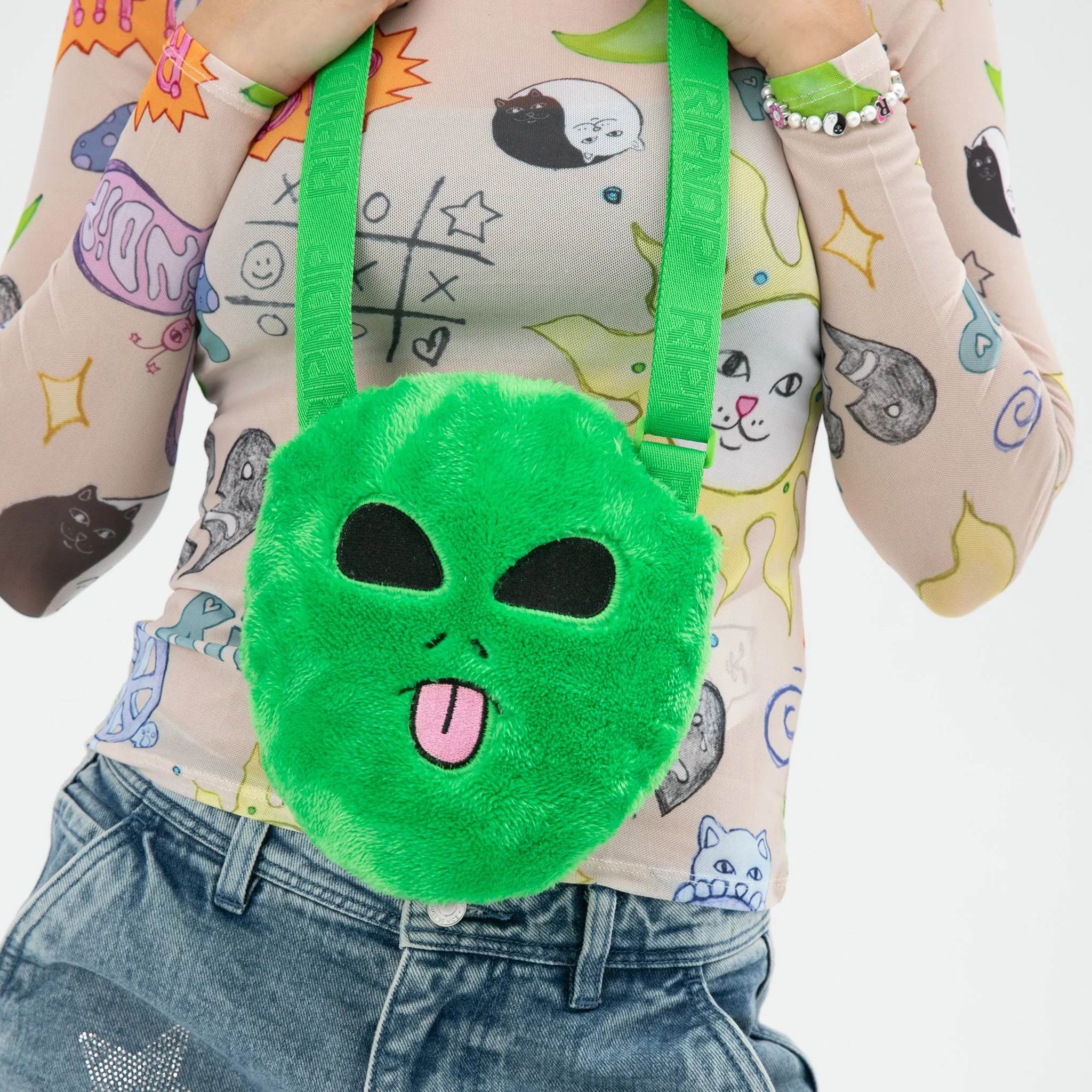 Lord Alien Sherpa Crossbody Bag (Green)