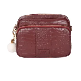 Mayfair Plus Bag Croc Wine & Accessories