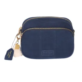 Mayfair Suede Bag Navy & Accessories