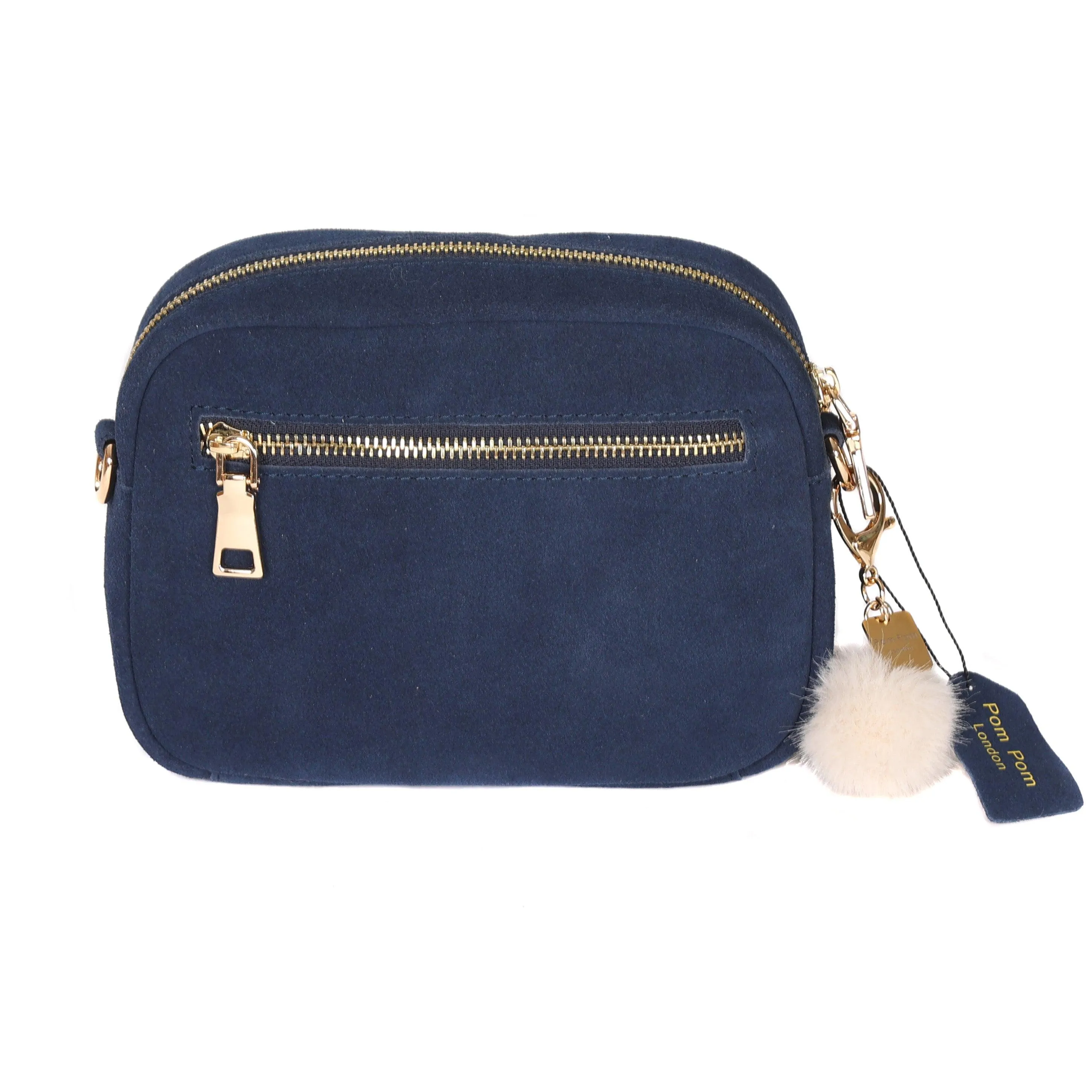 Mayfair Suede Bag Navy & Accessories