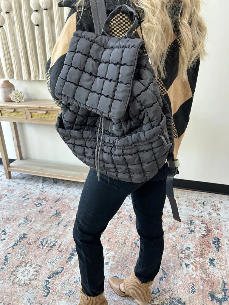 Meringue Quilted Backpack