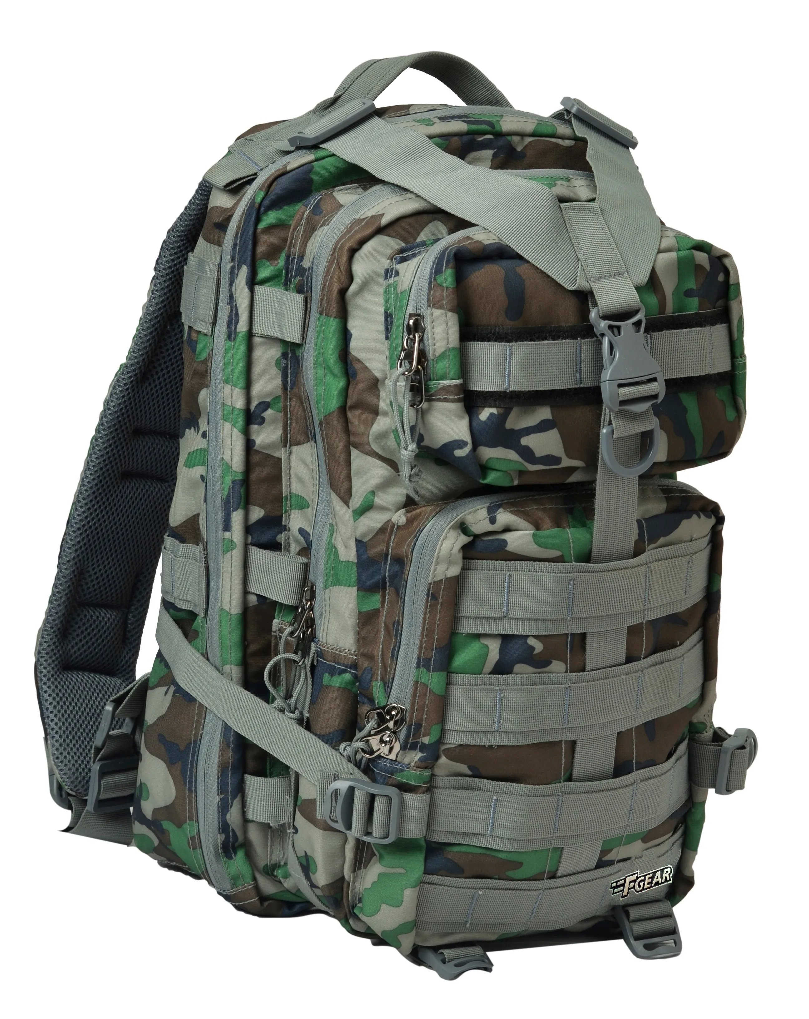 Military Tactical 29L Woodland A Camo Rucksack