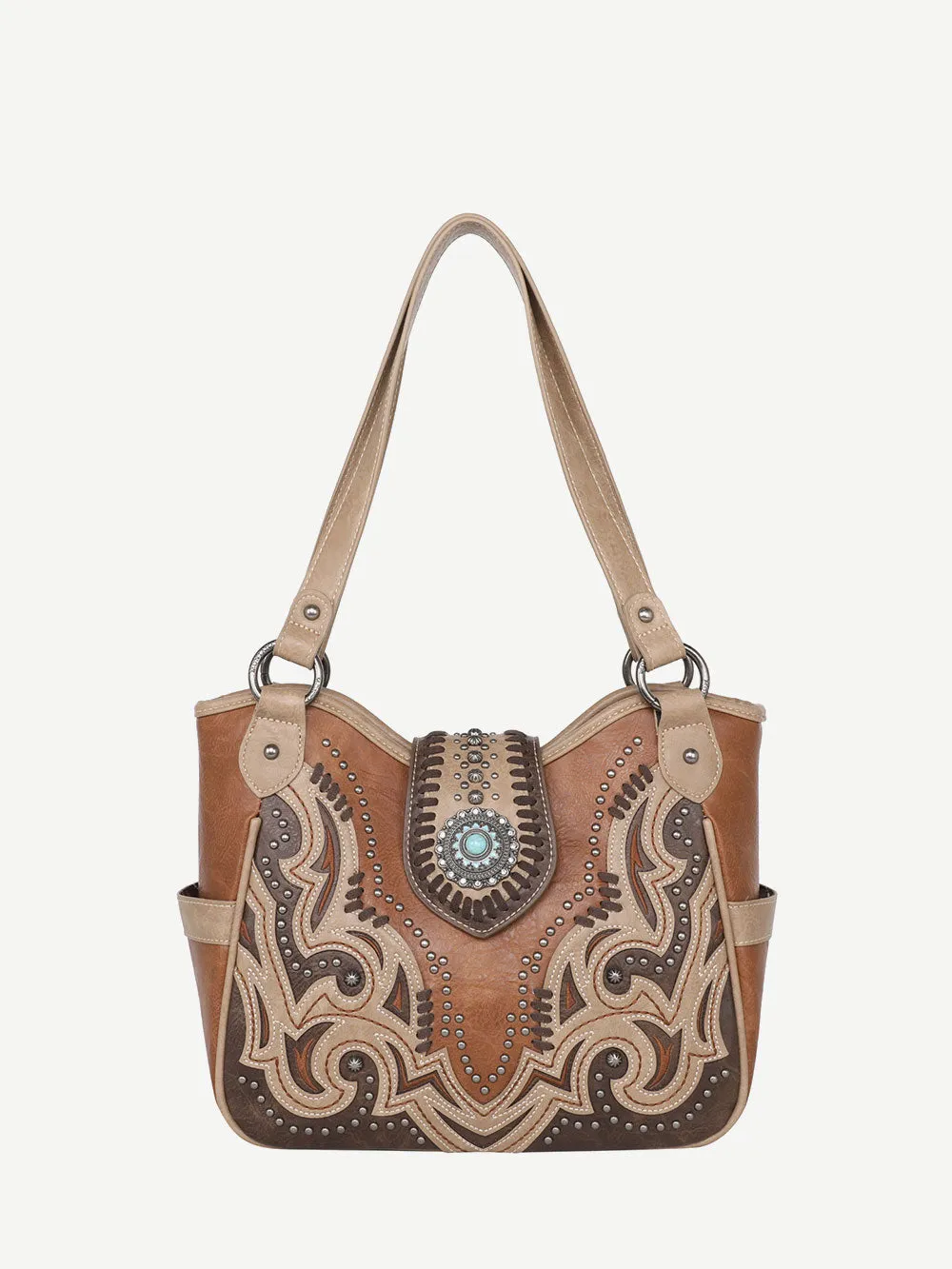 Montana West Laser Cut-out Buckle Concealed Carry Tote