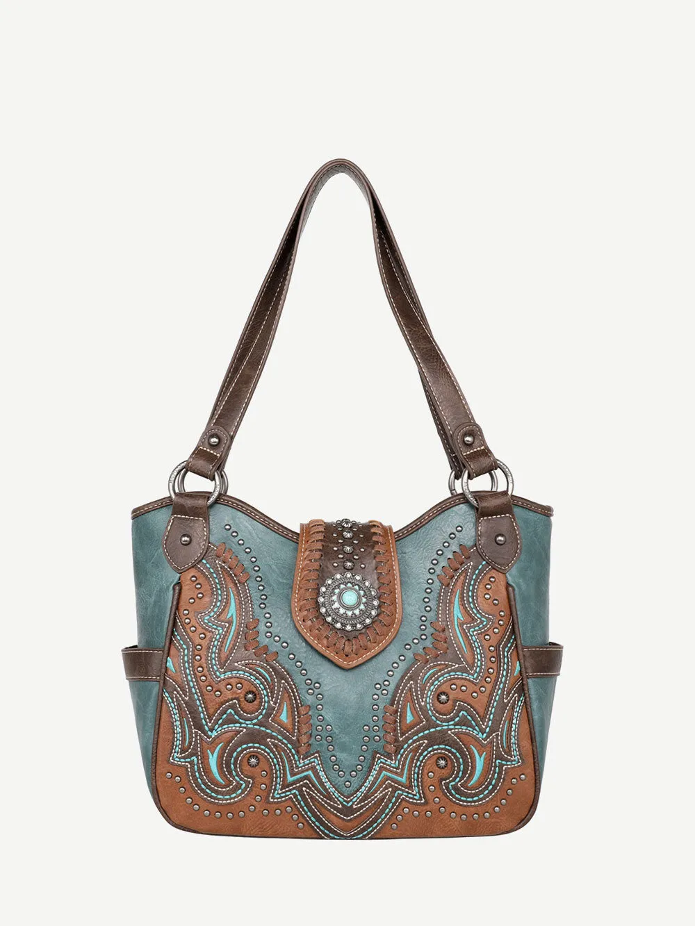 Montana West Laser Cut-out Buckle Concealed Carry Tote