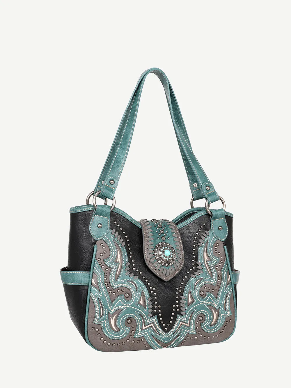 Montana West Laser Cut-out Buckle Concealed Carry Tote