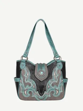 Montana West Laser Cut-out Buckle Concealed Carry Tote