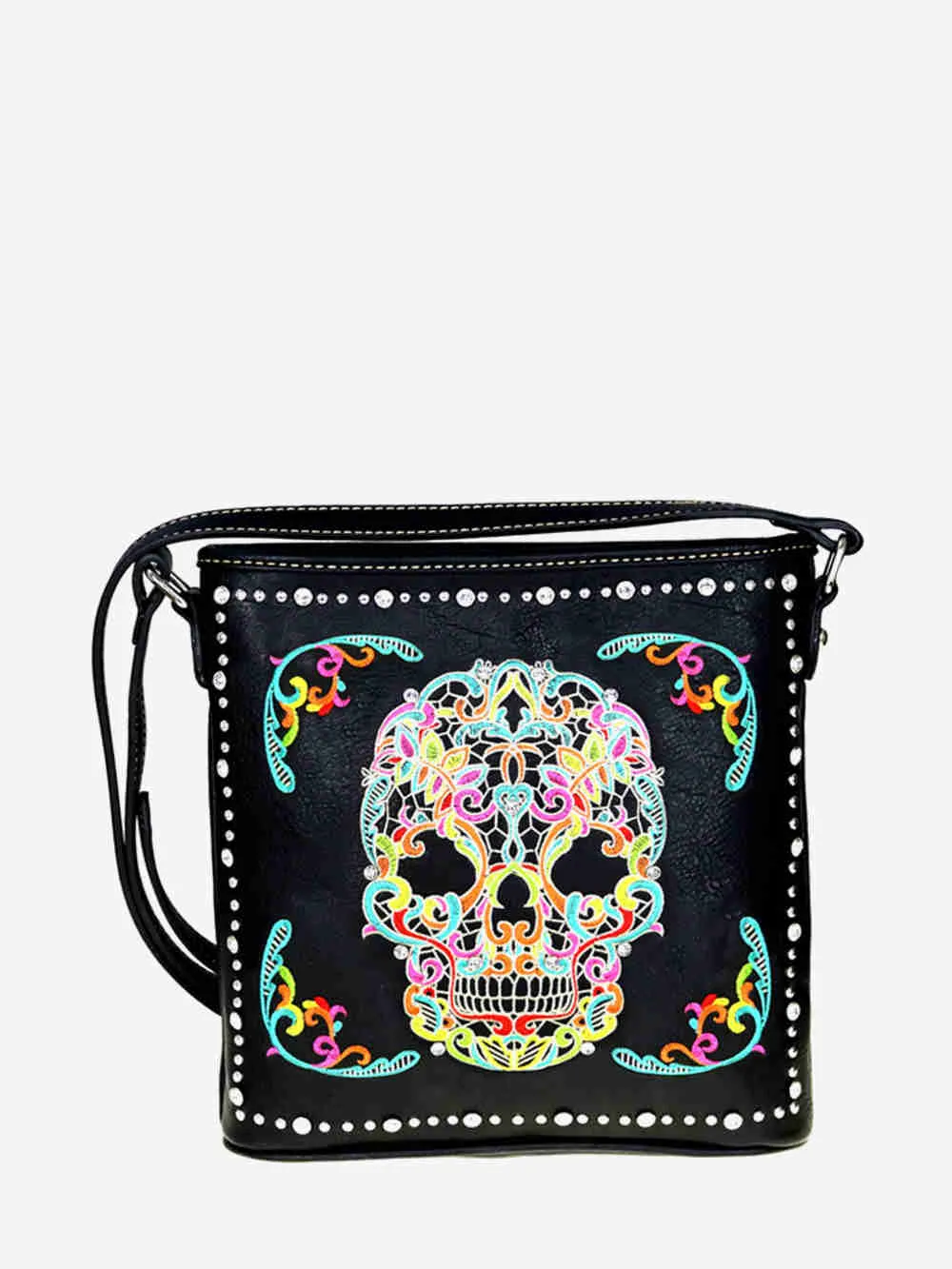 Montana West Sugar Skull Concealed Handgun Crossbody