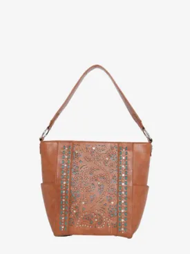 Montana West Vintage Floral Cut-Out Hobo