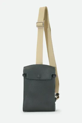 MONZA ITALIAN LEATHER CROSSBODY FOREST CONTRAST