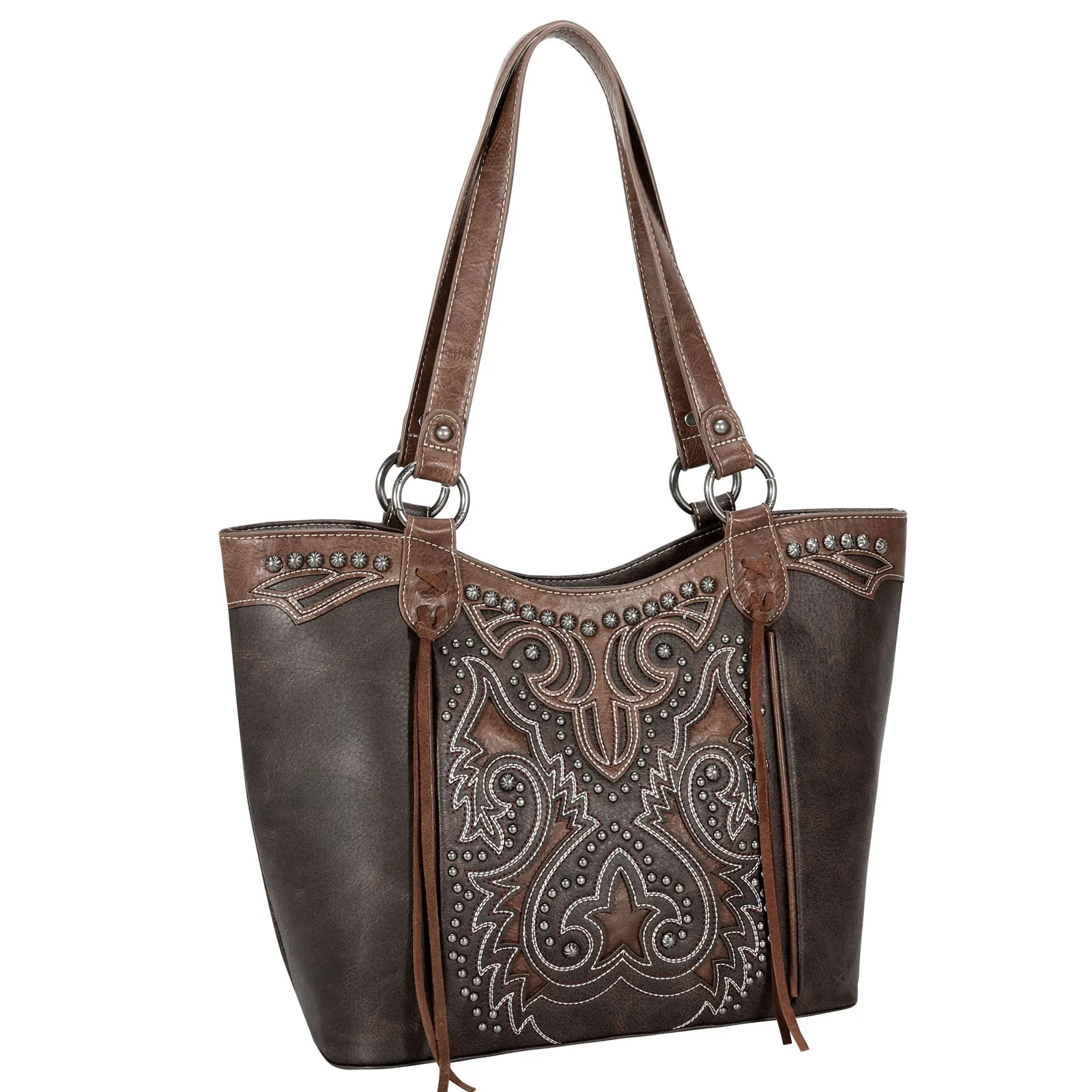 MW1137G-8005 Montana West Cut-Out Collection Concealed Carry Tote