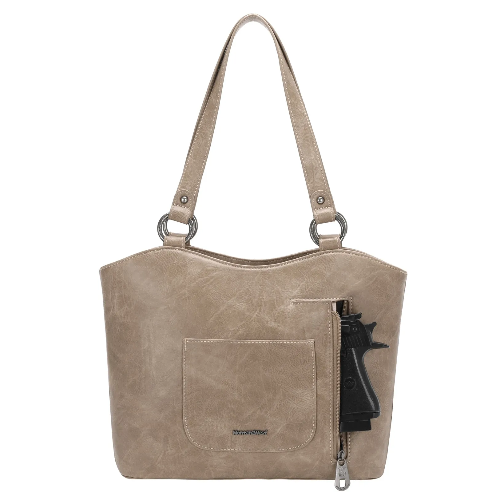 MW1149G-8317 Montana West Fringe Collection Concealed Carry Tote