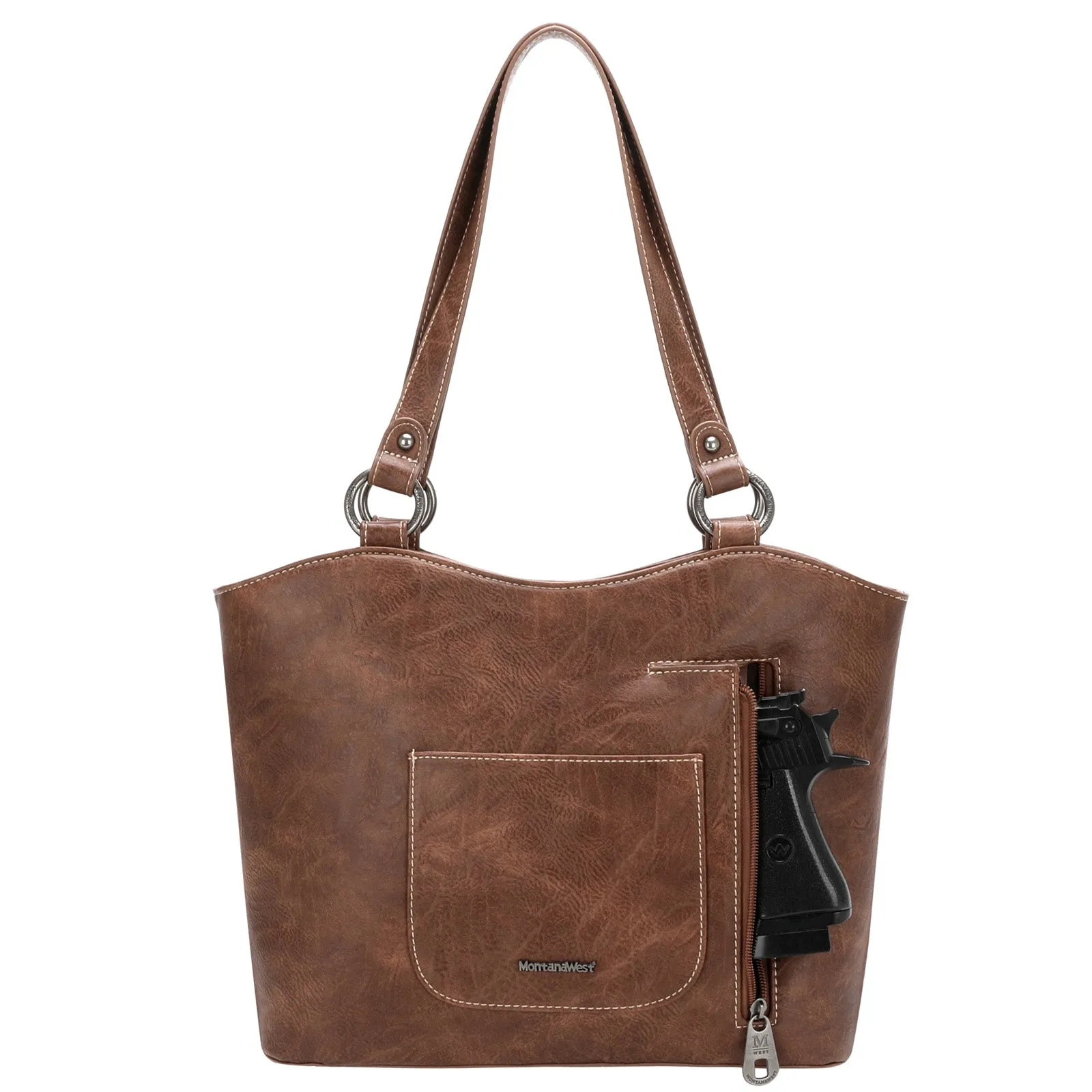 MW1149G-8317 Montana West Fringe Collection Concealed Carry Tote