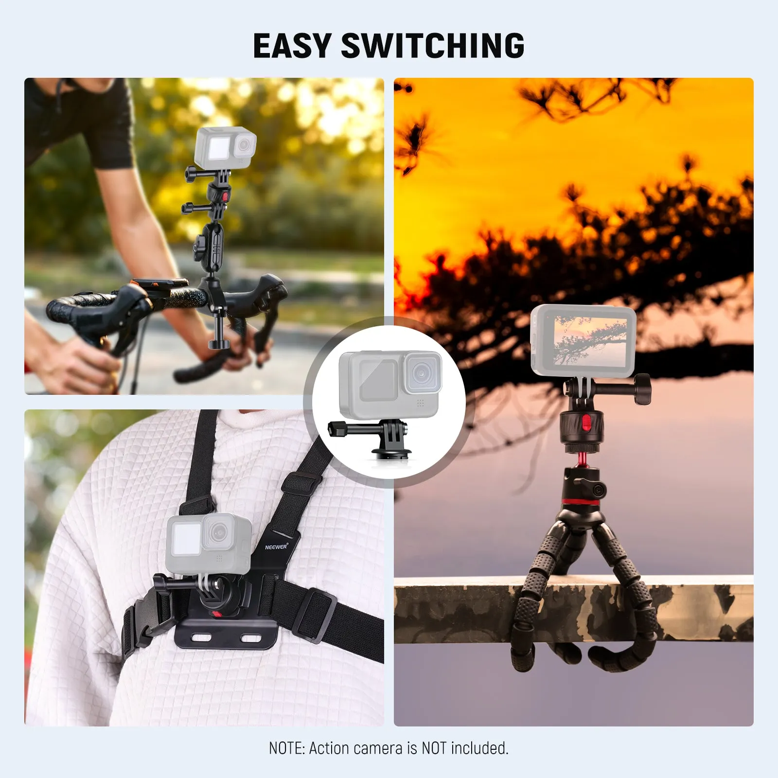 NEEWER 65 in 1 Action Camera Accessory Kit