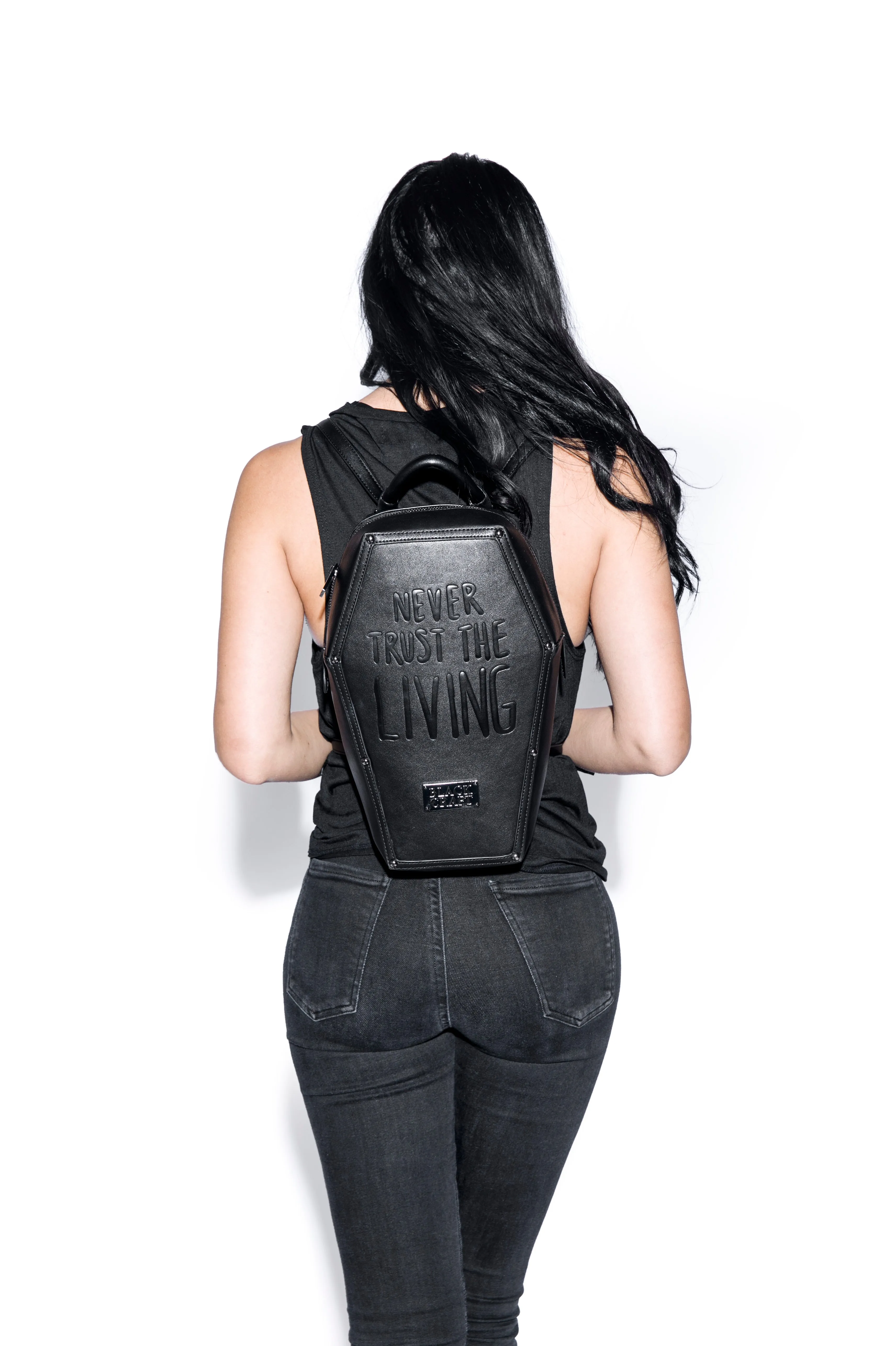 Never Trust - Coffin Backpack