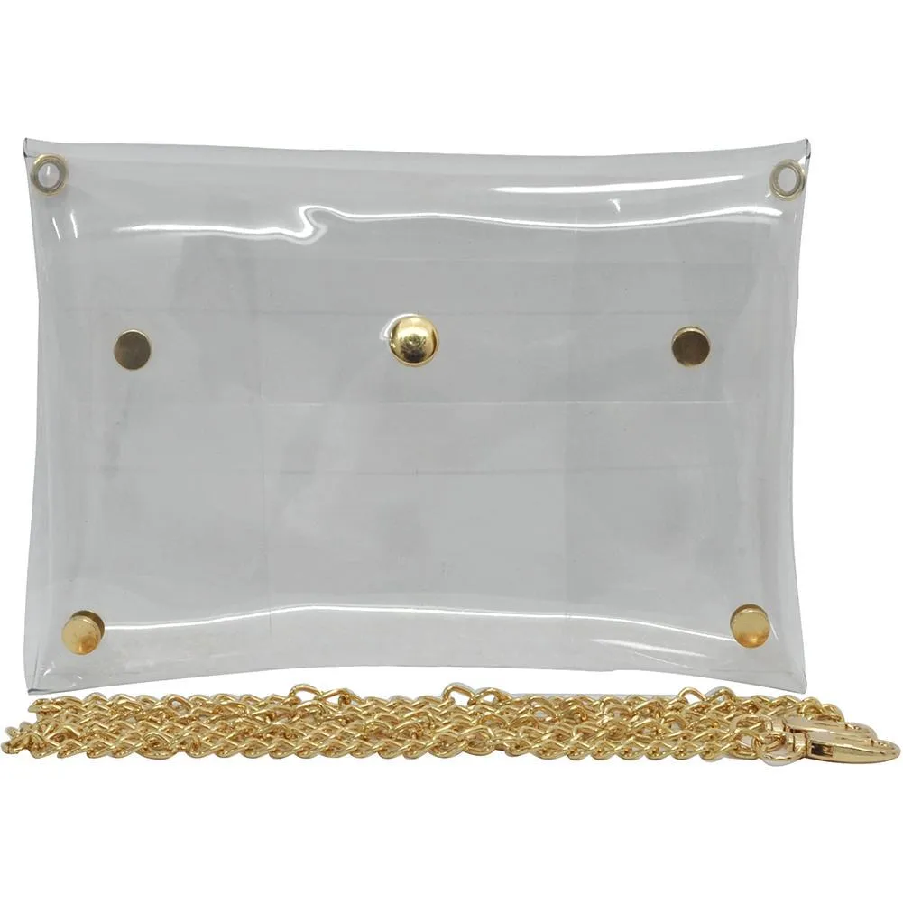 NGIL Clear Stadium Clutch Bag