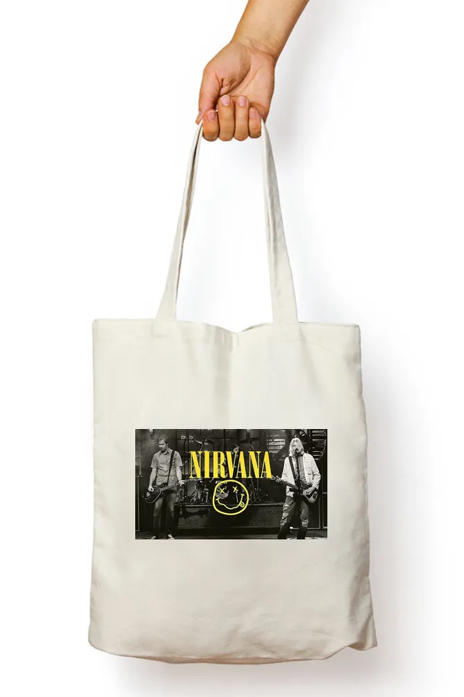 Nirvana Poster Tote Bag