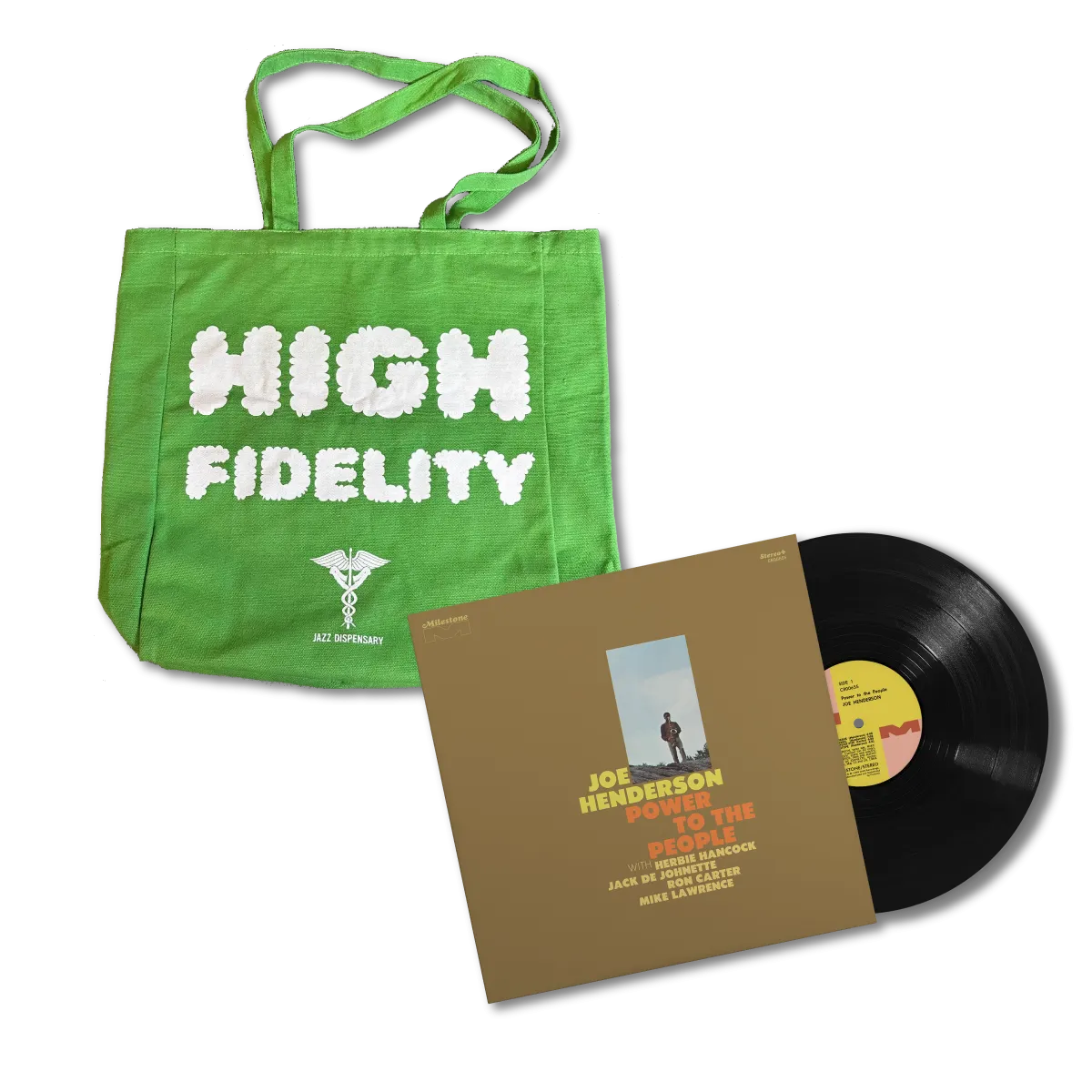 Power to the People LP    Jazz Dispensary Green Tote Bundle